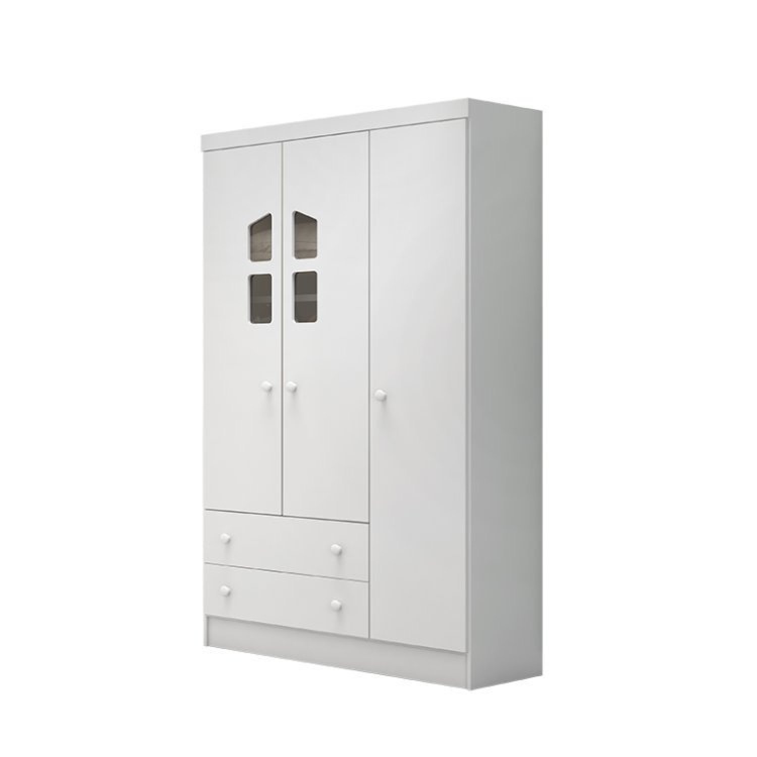 Quarto de Bebê com Berço Minicama 1 Guarda Roupa e Cômoda Sapateira Lisa Espresso Móveis - 9