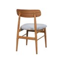 Ver imagem 5 de Kit 4 Cadeiras de Jantar Delta Estrutura Aço Carbono Laminado Natural com Estofado Linho Cru