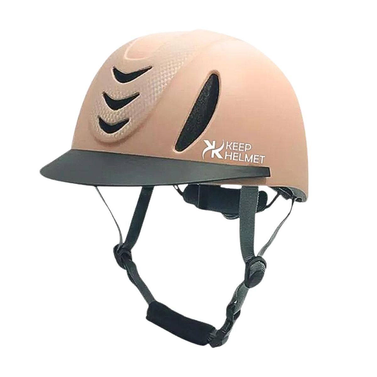 Capacete para Equitação Ajustável Keep Roping Carbono Rosa M