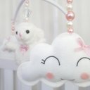 Ver imagem 3 de Mobile para Berço Musical Giratório Ovelha Balão Rosé