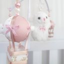 Ver imagem 2 de Mobile para Berço Musical Giratório Ovelha Balão Rosé