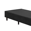Ver imagem 3 de Base Box Solteirão Suede HomeQueen Preto 40x96x203