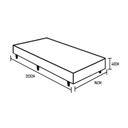 Ver imagem 4 de Base Box Solteirão Suede HomeQueen Preto 40x96x203