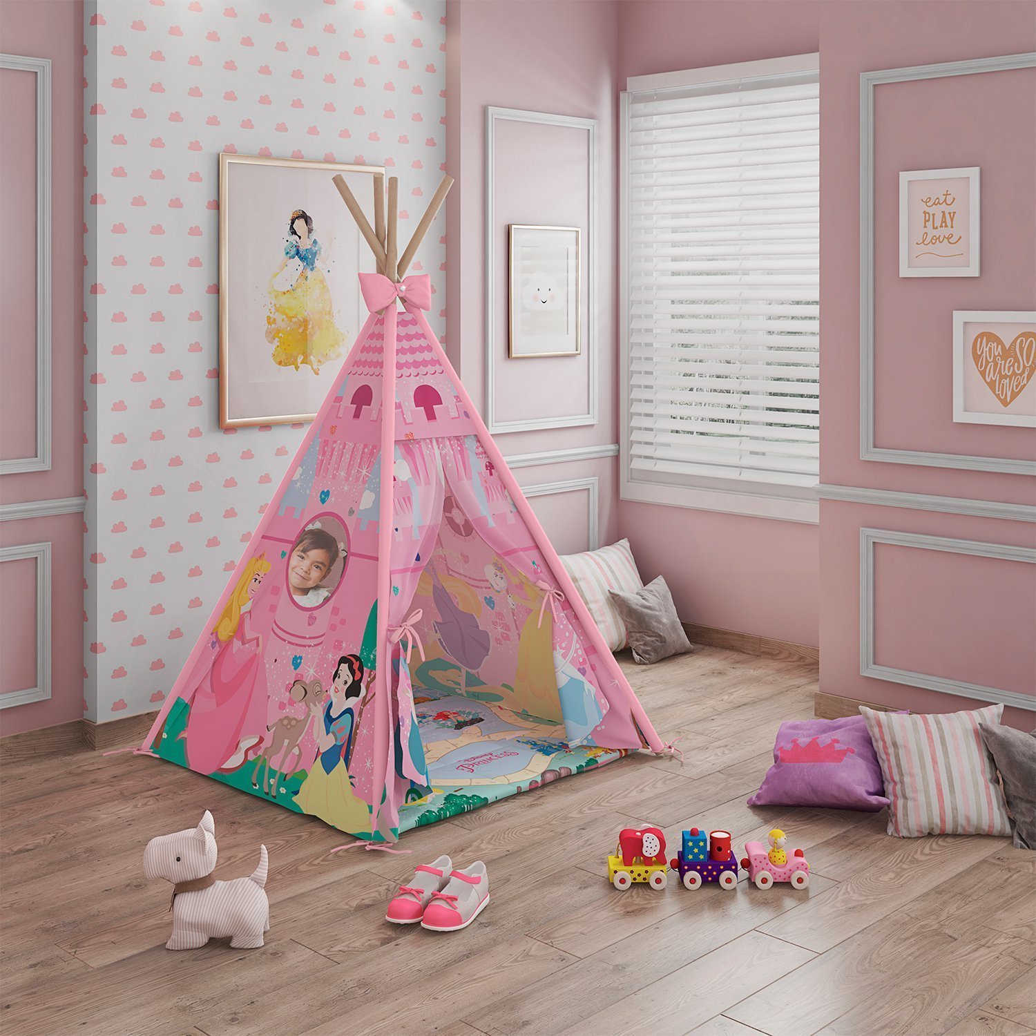 Cabana Tenda Infantil Princesas Disney Pura Magia - 3