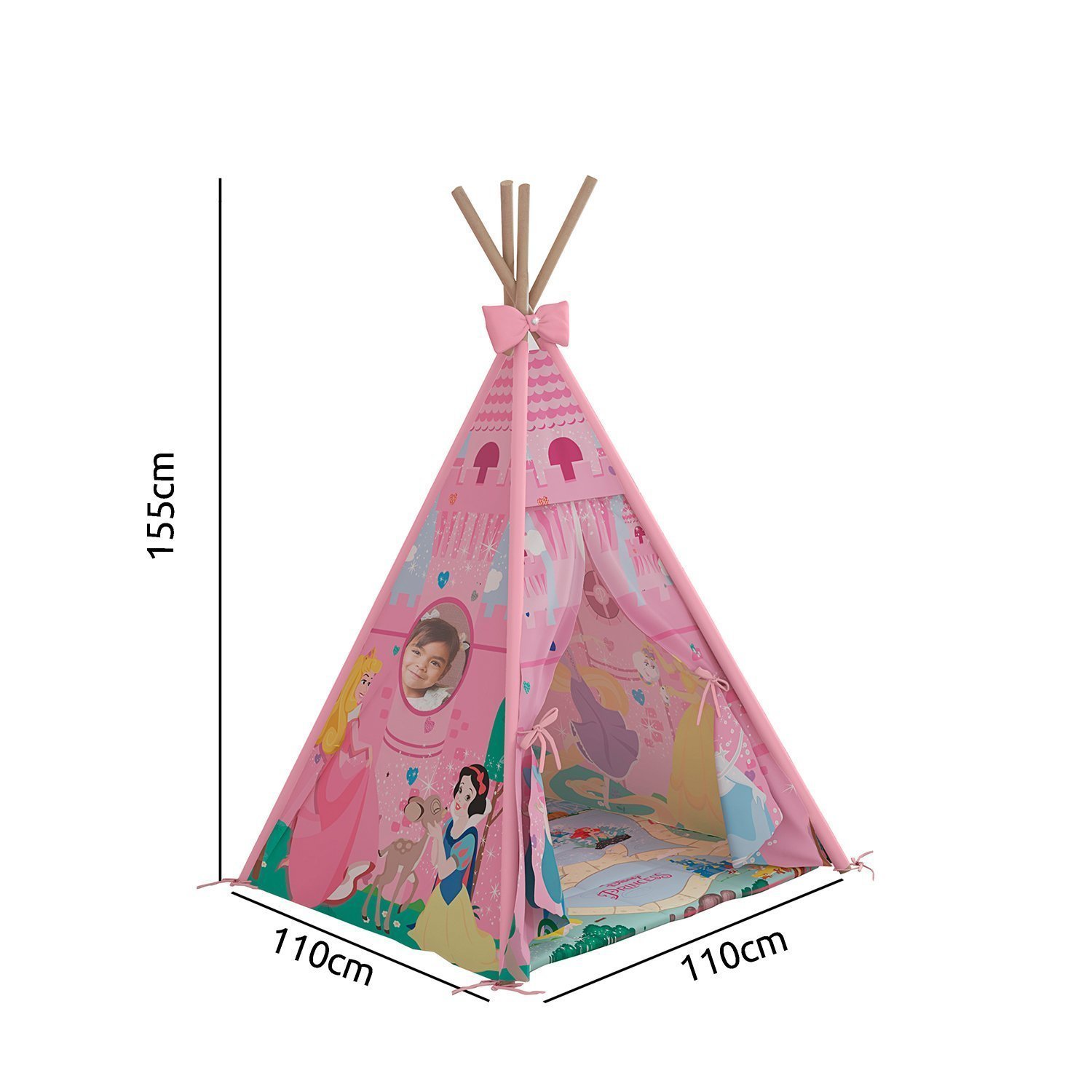 Cabana Tenda Infantil Princesas Disney Pura Magia - 4