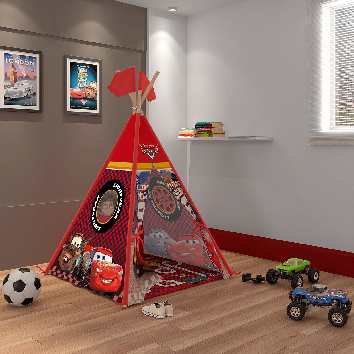 Cabana Tenda Infantil Carros Disney Pura Magia - 3