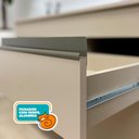 Ver imagem 4 de Kit Cozinha Line 02 Peças Balcão sem Tampo 120 Cm Cinza Gris - Cinza Gris