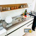 Ver imagem 7 de Kit Cozinha Line 02 Peças Balcão sem Tampo 120 Cm Cinza Gris - Cinza Gris