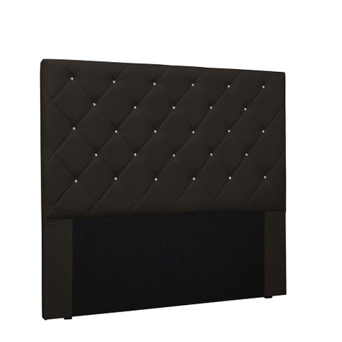 Cabeceira Tania para Cama Box Casal 140 Cm Corino - D’Rossi - Marrom