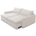 Ver imagem 3 de Sofá Cama Retrátil Reclinável 208cm Lari F04 Bouclê Cru