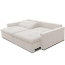 Ver imagem 5 de Sofá Cama Retrátil Reclinável 208cm Lari F04 Bouclê Cru