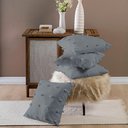 Ver imagem 2 de Almofadas Cheias Poppy 45cm X 45cm 04 Peças - Cinza