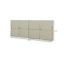 Ver imagem 6 de Cabeceira Painel Cama Box Casal 1,40 México Estofada Suspensa Dobrável - Areia Suede