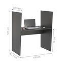 Ver imagem 2 de Guichê de Atendimento 1 Lugar Iron Preto Onix