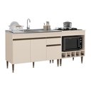 Ver imagem 1 de Kit Balcão Cozinha para Pia/Cooktop/Forno 3 Portas 1 Gaveta 190cm Milano Multimóveis MP2330