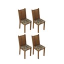 Ver imagem 1 de Kit 4 Cadeiras de Jantar 4290 Madesa Rustic/bege Marrom