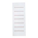 Ver imagem 1 de Folha de Porta de Madeira 210x82cm Cristal Primer Uniportas Branco