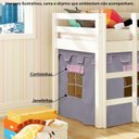Ver imagem 3 de Cortina Tenda Castelo Para Cama com Escorregador Casatema MadeiraOriginals