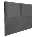 Ver imagem 1 de Cabeceira Módulos Cama Box Almofadada Luxo Suede Rbl:solteiro Tradicional/cinza