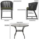 Ver imagem 2 de Mesa e 6 Cadeiras e Noronha Preto E13 Trama Original Preto