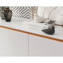 Ver imagem 7 de Aparador Buffet Ares Lux 4 Portas Premium Sala Hall Organizador Pés Madeira Maciça Cor Branco