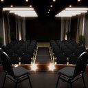 Ver imagem 5 de Kit 10 Cadeiras Hoteleiras Auditório Empilhável Sintético M23 Preto - Mpozenato