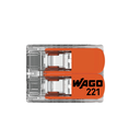 Ver imagem 1 de Kit 10 Conectores 41A Emenda 2 Fios 6mm Wago 221-612 Laranja