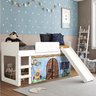 Cama Infantil com Escorregador e Tenda Fun Casatema MadeiraOriginals - 1