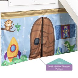 Cama Infantil com Escorregador e Tenda Fun Casatema MadeiraOriginals - 10 Cama Infantil com Escorregador e Tenda Fun Casatema MadeiraOriginals - 10