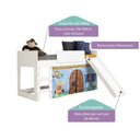 Ver imagem 4 de Cama Infantil com Escorregador e Tenda Fun Casatema MadeiraOriginals