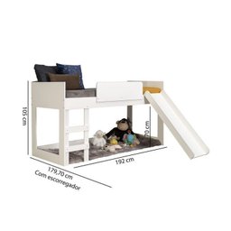 Cama Infantil com Escorregador e Tenda Fun Casatema MadeiraOriginals - 13 Cama Infantil com Escorregador e Tenda Fun Casatema MadeiraOriginals - 13