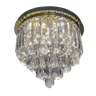 Lustre Plafon de Cristal Legítimo K9 C/ Lâmpadas - 3 Tons + Controle - 4