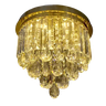 Lustre Plafon de Cristal Legítimo K9 C/ Lâmpadas - 3 Tons + Controle - 5