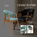 Ver imagem 4 de Poltrona Ergônomica & Delicada Escritório Recepção & Sala de Estar em Linho Alta Qualidade