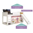 Ver imagem 4 de Cama infantil com Escorregador e Tenda Casinha Casatema MadeiraOriginals