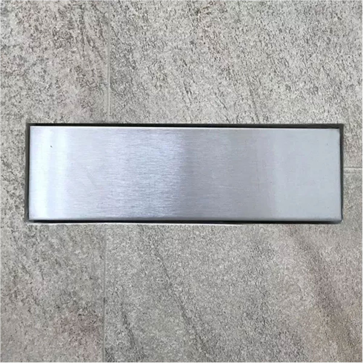 Ralo Linear Oculto 20cm Aço Inox Invisivel Banheiro Lavabo Anti Odor Anti Inseto Resistente Seguro H - 2