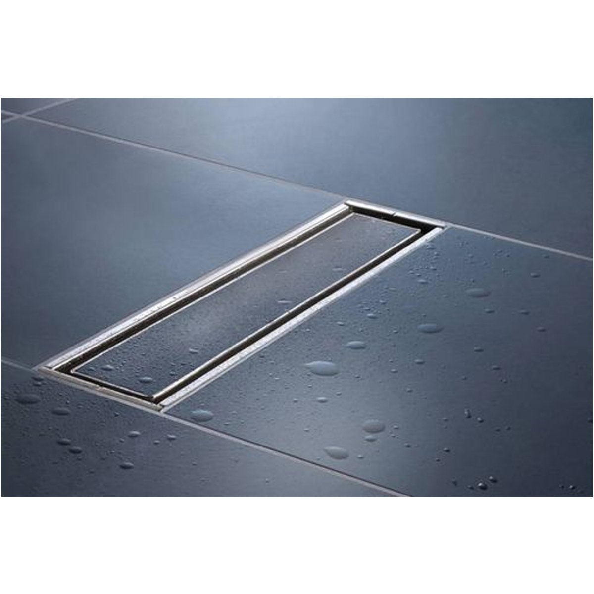 Ralo Linear Oculto 20cm Aço Inox Invisivel Banheiro Lavabo Anti Odor Anti Inseto Resistente Seguro H - 10