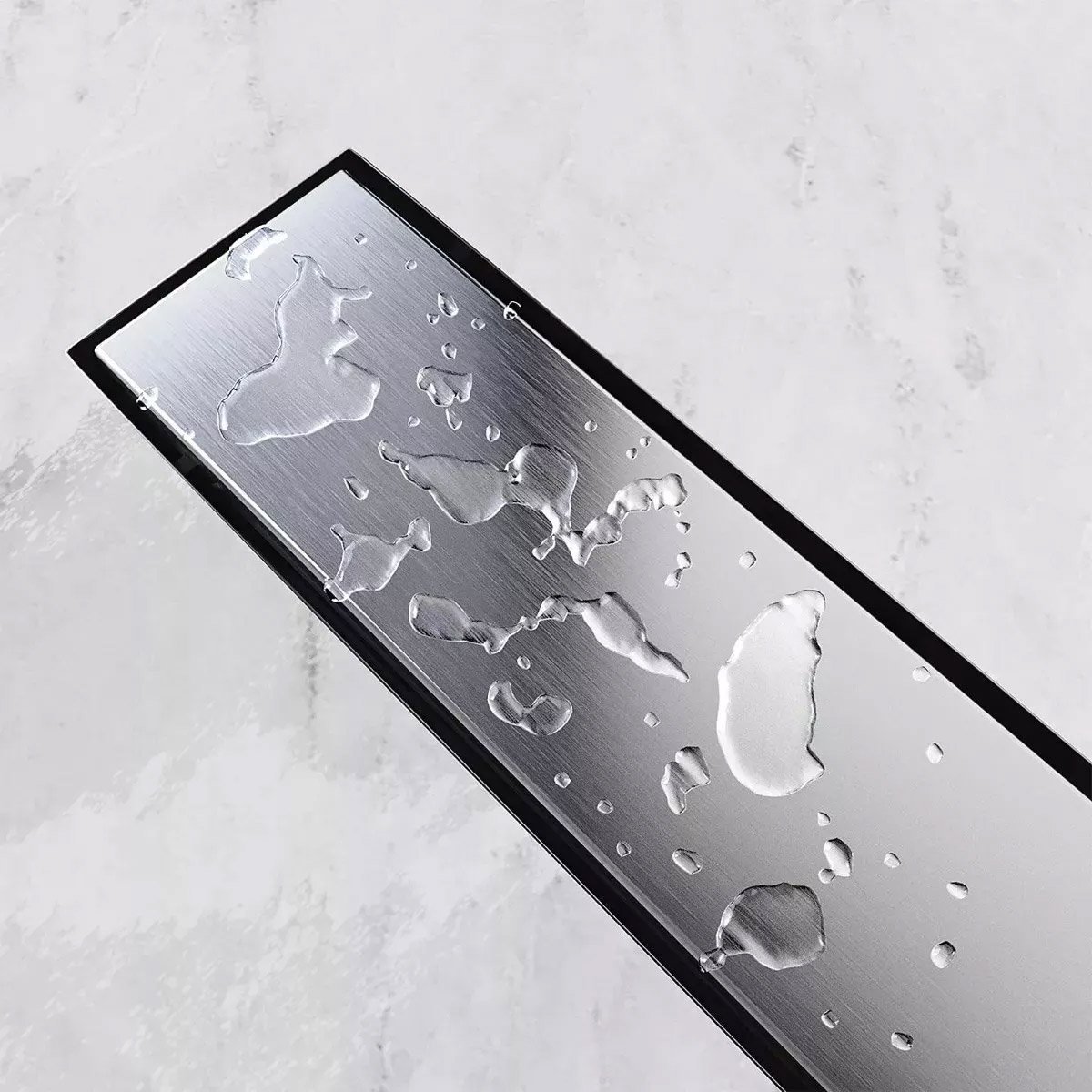 Ralo Linear Oculto 20cm Aço Inox Invisivel Banheiro Lavabo Anti Odor Anti Inseto Resistente Seguro H - 5