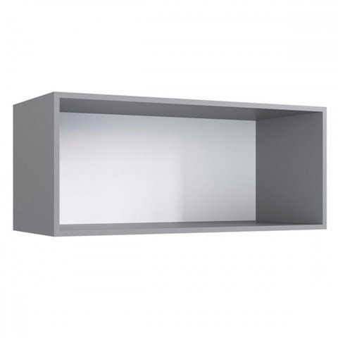 Armário Aéreo Cozinha Light Cinza - Irm Móveis