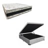 Cama Base Box Baú Casal Super Confort Suede Cinza + Colchão Casal Super Confort D33 28x138x188 - 1