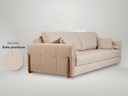 Ver imagem 4 de Sofá Orfeu 2,30m sem Caixa, Retrátil e Reclinável Linho Premium Creme - Netsofas