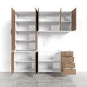 Ver imagem 7 de Cozinha Modulada 4 Peças sem Tampo Suspensa 2 Aéreos e 2 Balcões Ipanema Cabecasa Madeiraoriginals