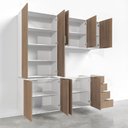 Ver imagem 6 de Cozinha Modulada 4 Peças sem Tampo Suspensa 2 Aéreos e 2 Balcões Ipanema Cabecasa Madeiraoriginals