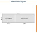 Ver imagem 4 de Cozinha Planejada 4 Peças sem Tampo Suspensa 2 Aéreos e 2 Balcões Ipanema CabeCasa MadeiraOriginals Marrom