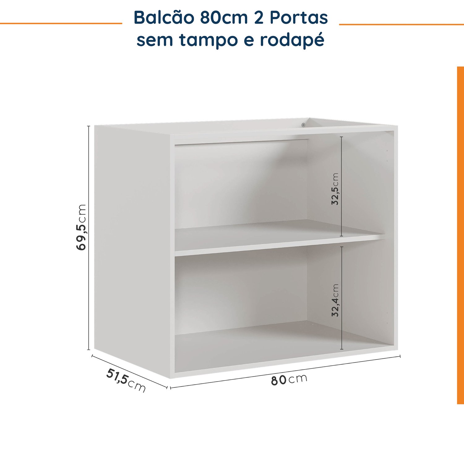 Cozinha Modulada 4 Peças sem Tampo Suspensa com 2 Aéreos e 2 Balcões Ipanema CabeCasa MadeiraMadeira - 14