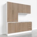 Ver imagem 3 de Cozinha Modulada 4 Peças com Tampo 2 Aéreos e 2 Balcões Ipanema Cabecasa Madeiraoriginals