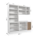 Ver imagem 4 de Cozinha Modulada 4 Peças com Tampo 2 Aéreos e 2 Balcões Ipanema Cabecasa Madeiraoriginals