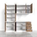 Ver imagem 6 de Cozinha Modulada 4 Peças com Tampo 2 Aéreos e 2 Balcões Ipanema Cabecasa Madeiraoriginals