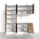 Ver imagem 6 de Cozinha Modulada 4 Peças com Tampo 2 Aéreos e 2 Balcões Ipanema CabeCasa MadeiraOriginals