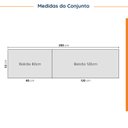 Ver mais imagens de Cozinha Planejada 4 Peças com Tampo 2 Armários Aéreos e 2 Balcões Ipanema CabeCasa MadeiraOriginals Marrom